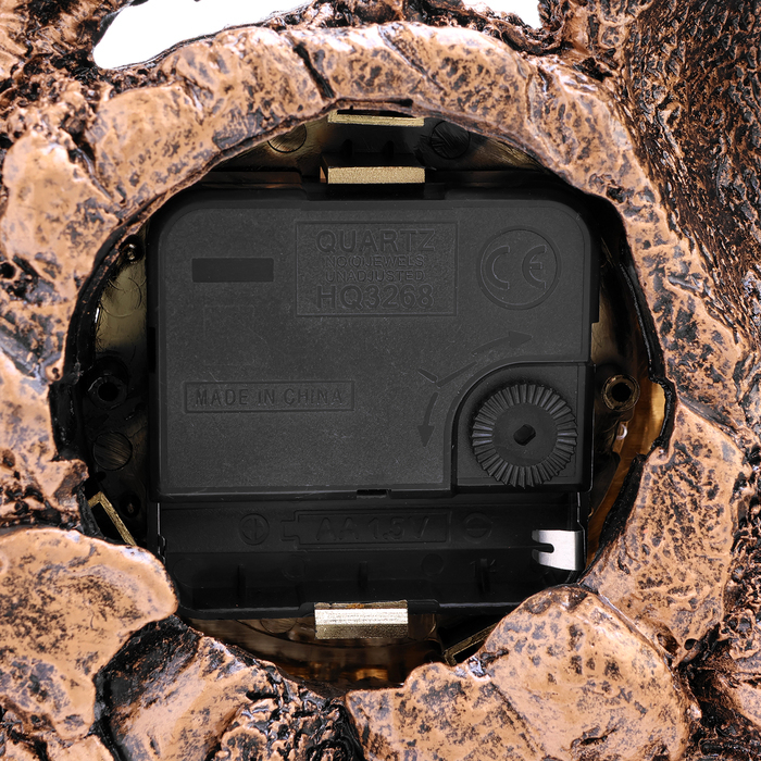 Часы настольные интерьерные на батарейках  Часы настольные интерьерные на батарейках "Каминные. Медведица", 23 х 8.7 х 19 см, d-7 см