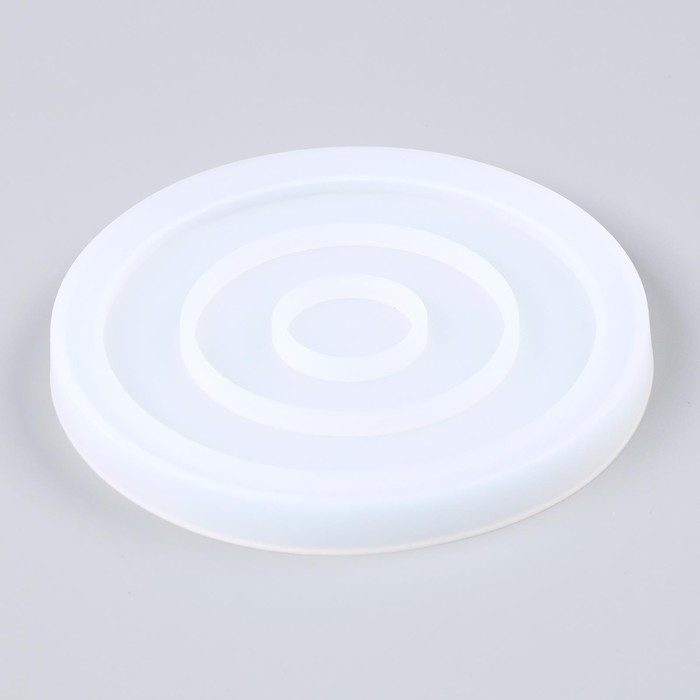 Форма силиконовая универсальная «Круг», размер изделия 11,2 × 11,2 × 0,9 см