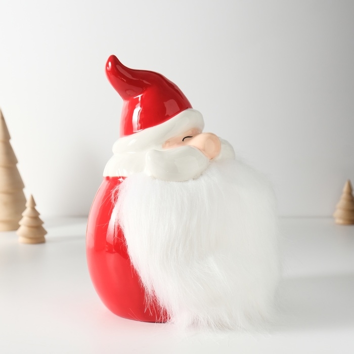 Копилка керамика  Копилка керамика "Дедушка Мороз с большой бородой" 12,4х12,8х19 см