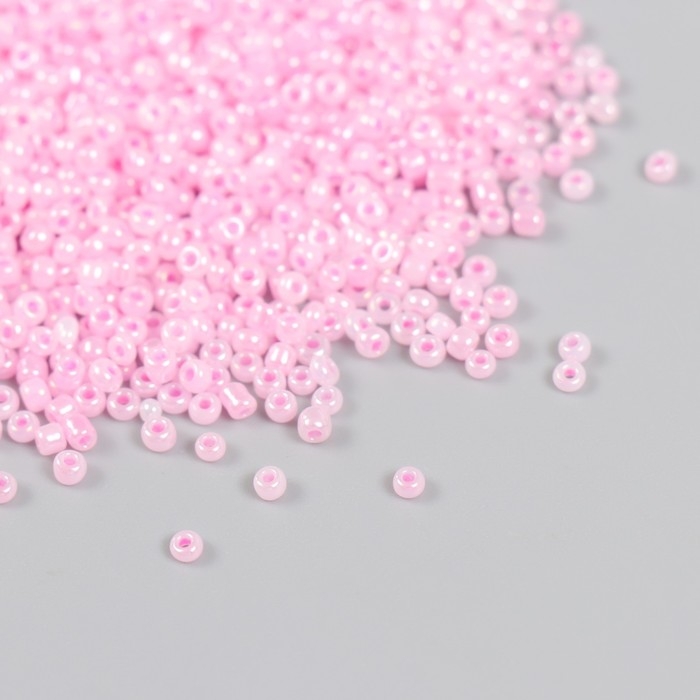 Бисер стекло 12/0  Бисер стекло 12/0 "Холодный розовый" перламутр 450 гр