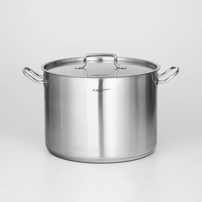 Кастрюля «Общепит», 15 л, d=30 см, h=22 см, капсульное дно, индукция Кастрюля «Общепит», 15 л, d=30 см, h=22 см, капсульное дно, индукция