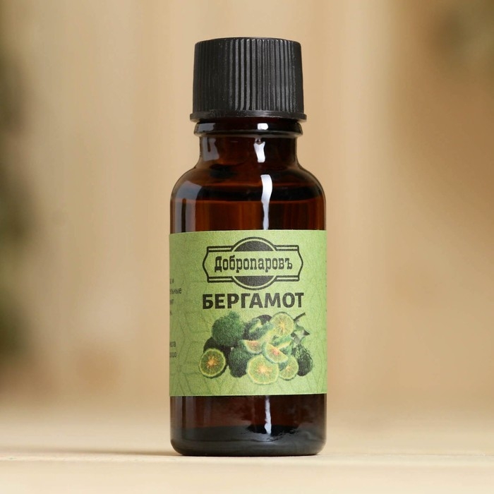 Масло эфирное Масло эфирное "Бергамот" 20мл, крафт, Добропаровъ