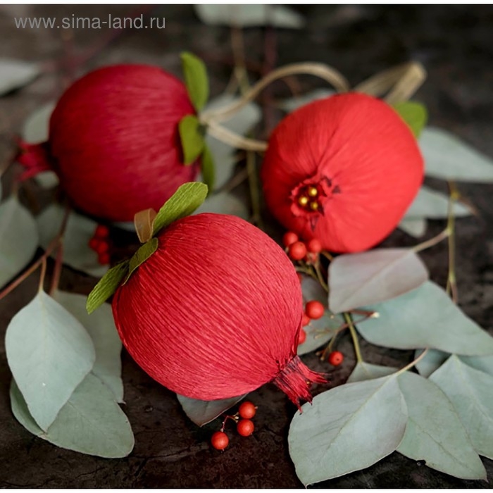 Бумага гофрированная, 586  Бумага гофрированная, 586 "Вишневая", 0,5 х 2,5 м