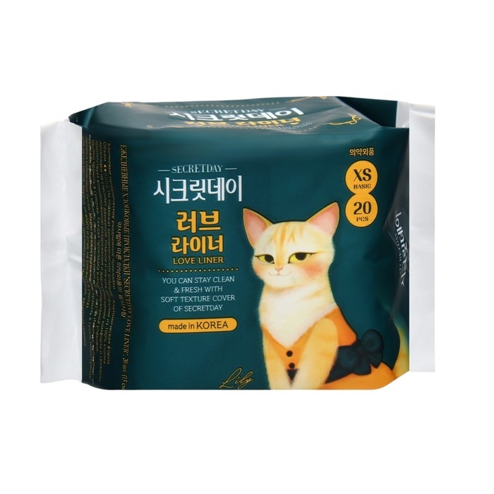 Прокладки ежедневные «Secret Day Love Liner», ультратонкие, дышащие, органические, 20 шт. Прокладки ежедневные «Secret Day Love Liner», ультратонкие, дышащие, органические, 20 шт.