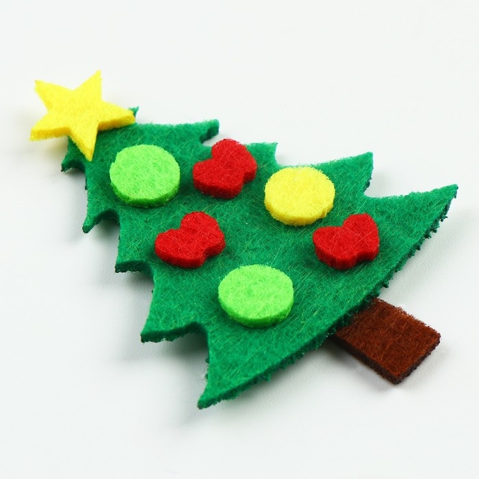 Новый год! Набор фетровых деталей для декора «Ёлочки» набор 4 шт., размер 1 шт. — 6 × 2 см, двусторонний скотч Новый год! Набор фетровых деталей для декора «Ёлочки» набор 4 шт., размер 1 шт. — 6 × 2 см, двусторонний скотч