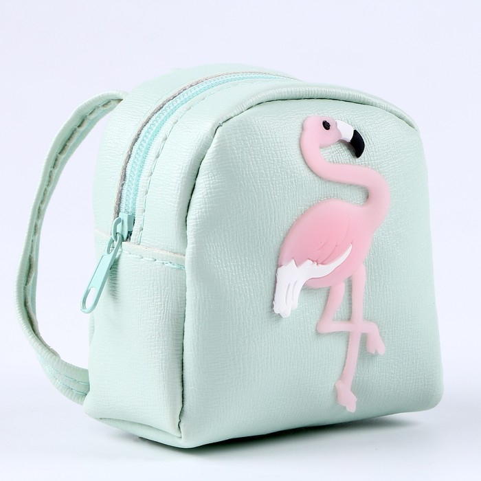 Сумка для куклы «Фламинго», цвет зелёный Сумка для куклы «Фламинго», цвет зелёный