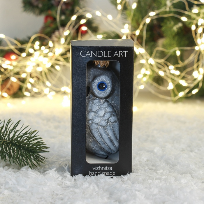 Ёлочная игрушка Ёлочная игрушка "Совушка" ручная роспись, 11 см