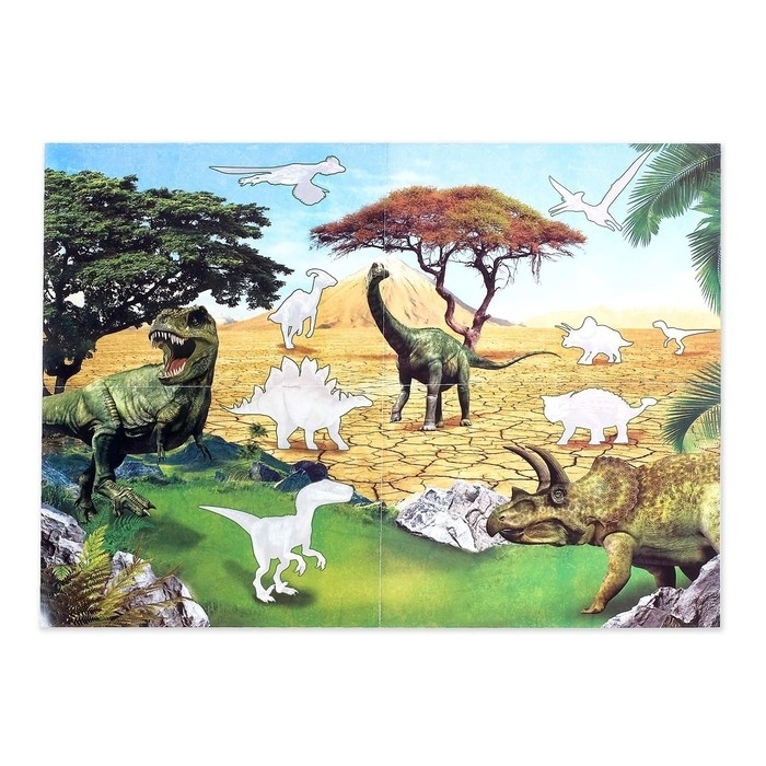 Активити книга с наклейками и растущими игрушками «Динозавры», 12 стр. Активити книга с наклейками и растущими игрушками «Динозавры», 12 стр.