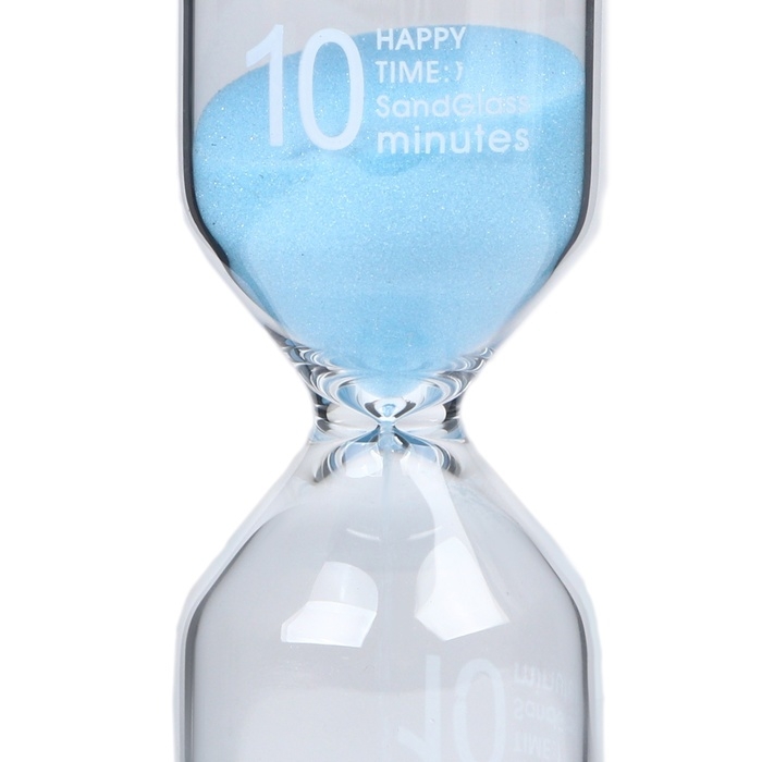Песочные часы Happy time, на 10 минут, 4 х 11 см, голубые Песочные часы Happy time, на 10 минут, 4 х 11 см, голубые