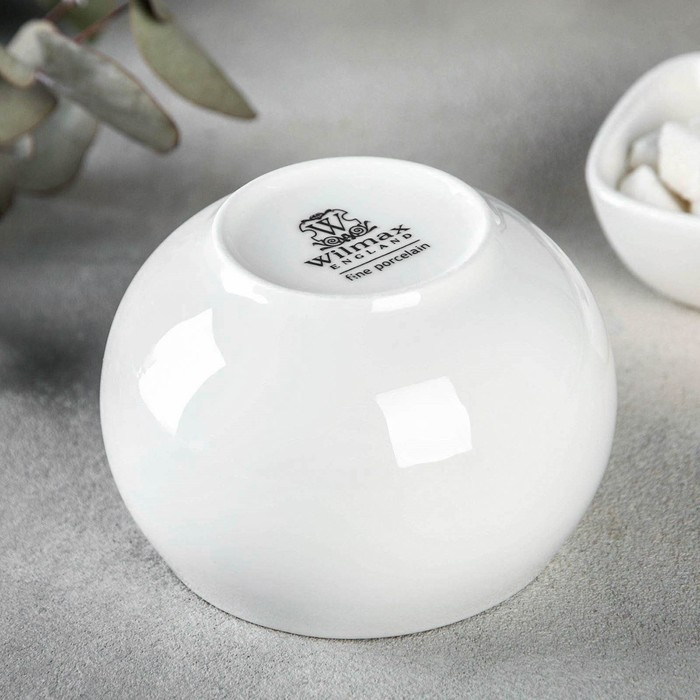 Сахарница фарфоровая с крышкой Wilmax Olivia, 325 мл, цвет белый Сахарница фарфоровая с крышкой Wilmax Olivia, 325 мл, цвет белый