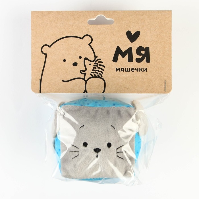 Игрушка мягкий кубик «Мышка», Мякиши Игрушка мягкий кубик «Мышка», Мякиши