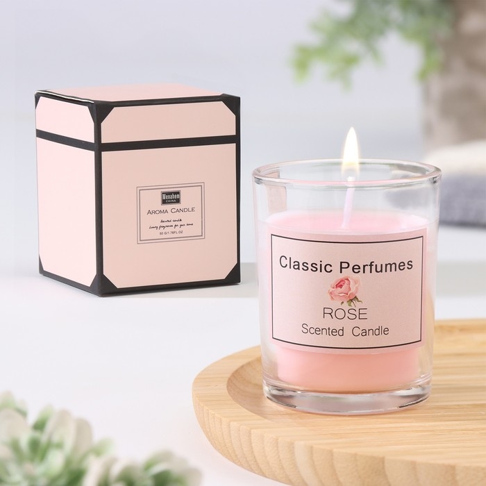 Свеча ароматическая  Свеча ароматическая "Aroma Candle", 5х6 см, МИКС