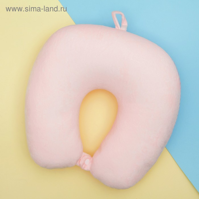 Мягкая игрушка-антистресс «Полосатик», подголовник с заклёпкой, цвет розовый Мягкая игрушка-антистресс «Полосатик», подголовник с заклёпкой, цвет розовый