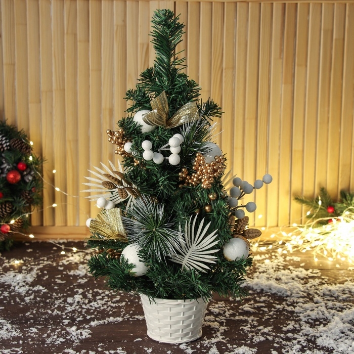 Ёлка декор  Ёлка декор "Ветка ажурная" 51х24 см