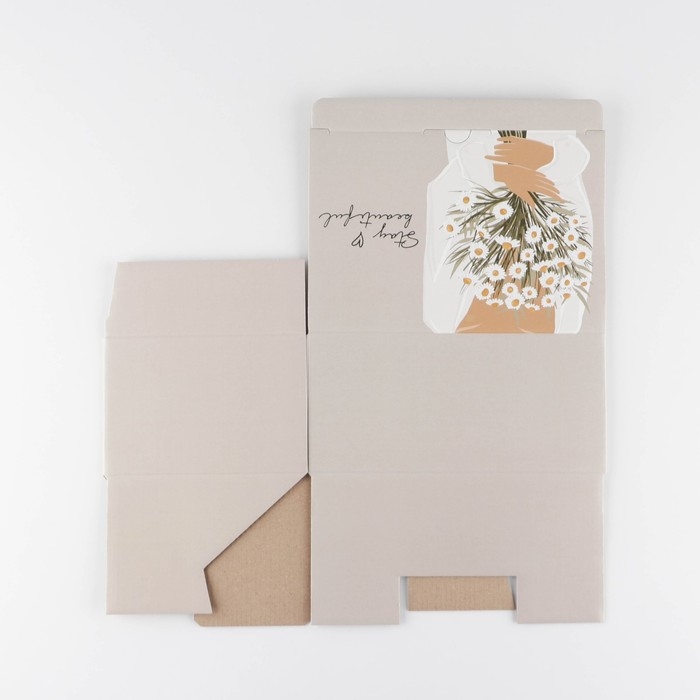 Коробка‒пенал, упаковка подарочная, «Stay beautiful», 22 х 15 х 10 см Коробка‒пенал, упаковка подарочная, «Stay beautiful», 22 х 15 х 10 см