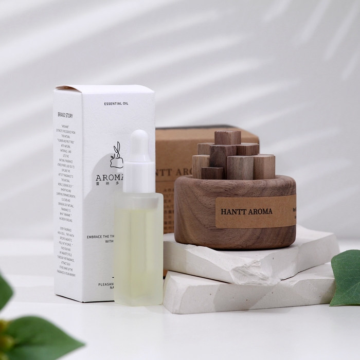 Набор деревянный диффузор Набор деревянный диффузор "Hantt Aroma", помело, с эфирным маслом 10 мл, в коробке