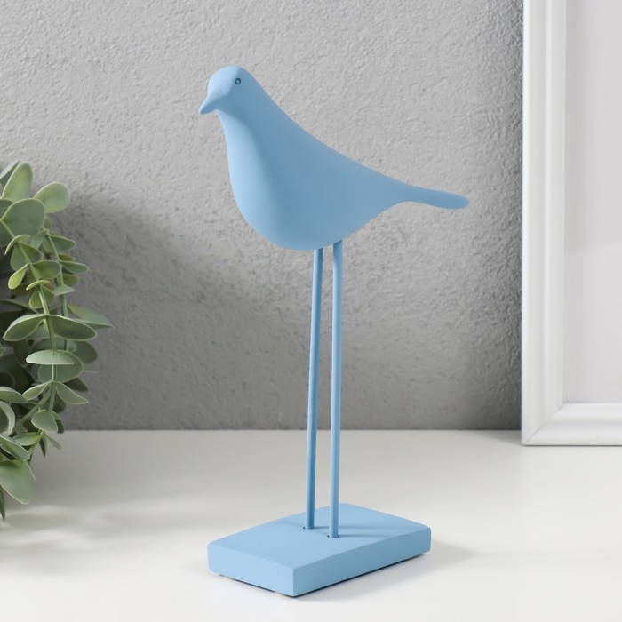 Сувенир полистоун Сувенир полистоун "Птица - длинные лапки" нежно-голубая 22х15 см