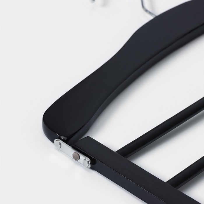 Плечики - вешалка для брюк и юбок LaDо́m Bois, 38,5×1,2×34 см, деревянная сорт А, многоуровневая, широкие плечики Плечики - вешалка для брюк и юбок LaDо́m Bois, 38,5×1,2×34 см, деревянная сорт А, многоуровневая, широкие плечики