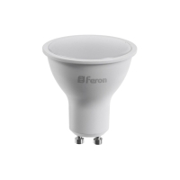 Лампа светодиодная FERON, 80LED (7W) 230V GU10 6400K MR16, LB-26