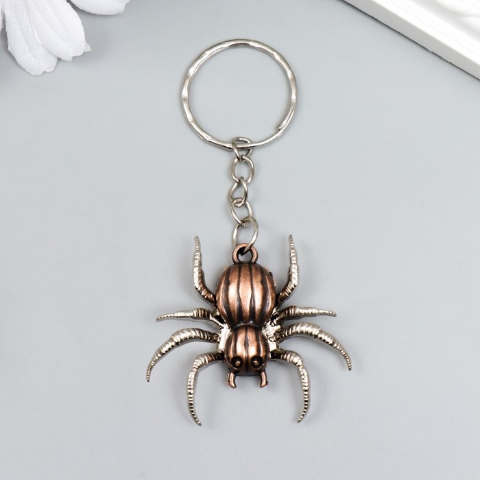 Брелок металл "Паук" МИКС 4х3,5 см