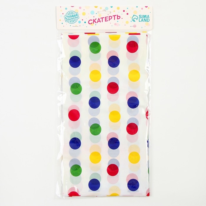 Скатерть &laquo;Конфетти&raquo;, 137х274 см.