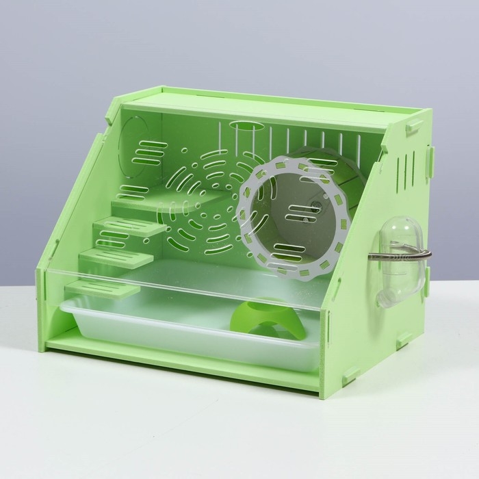 Клетка-переноска для грызунов,акриловая, зелёная, 29 х 23,5 х 22 см Клетка-переноска для грызунов,акриловая, зелёная, 29 х 23,5 х 22 см