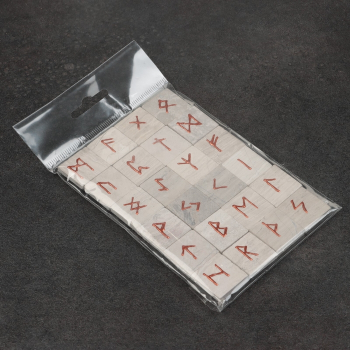 Набор Набор "Скандинавские руны", мрамор, 25 руны