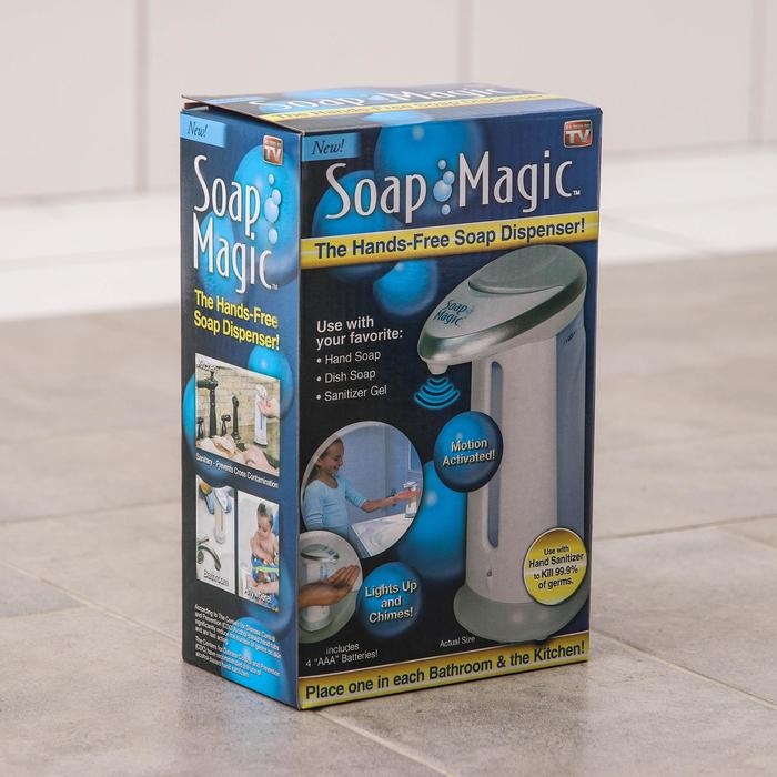 Диспенсер для антисептика/жидкого мыла сенсорный, 380 мл, на батарейках, цвет белый Диспенсер для антисептика/жидкого мыла сенсорный, 380 мл, на батарейках, цвет белый