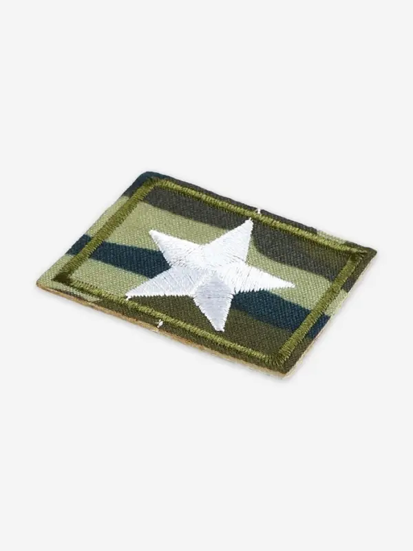 Термоаппликация &laquo;Звезда&raquo;, 4.2&times;3.3 см, хаки