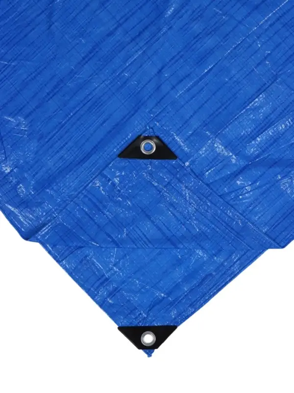 Тент защитный, 5&times;4 м, плотность 60 г/м&sup2;, УФ, люверсы шаг 1 м, голубой