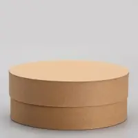 Коробка круглая подарочная крафт, 20&times;8 см