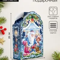 Подарочная коробка новогодняя &laquo;Новогодняя карусель&raquo;, фигурная, 160&times;75&times;260 см