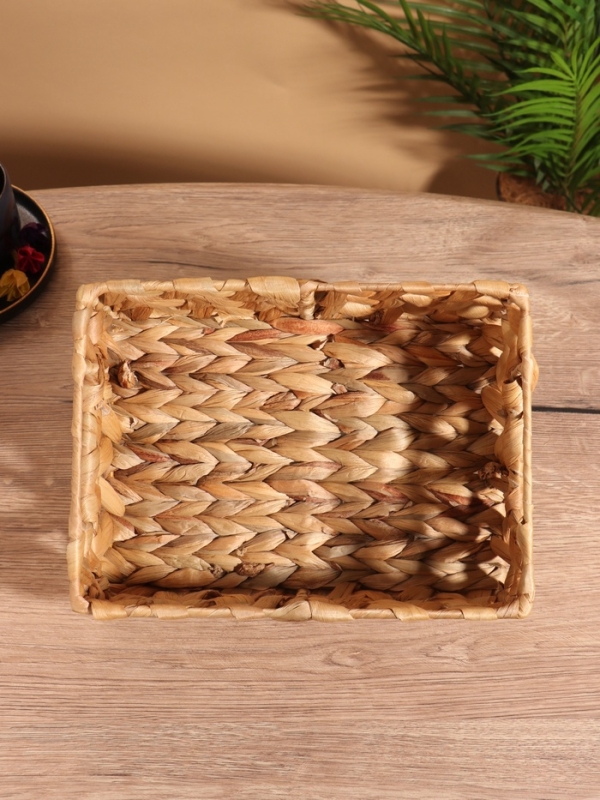 Корзина плетеная 26x19x12 см, водный гиацинт