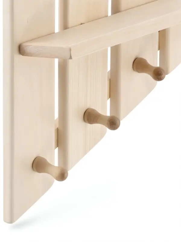 Полка - вешалка "Зебра" 3 крючка 33х51х10 см