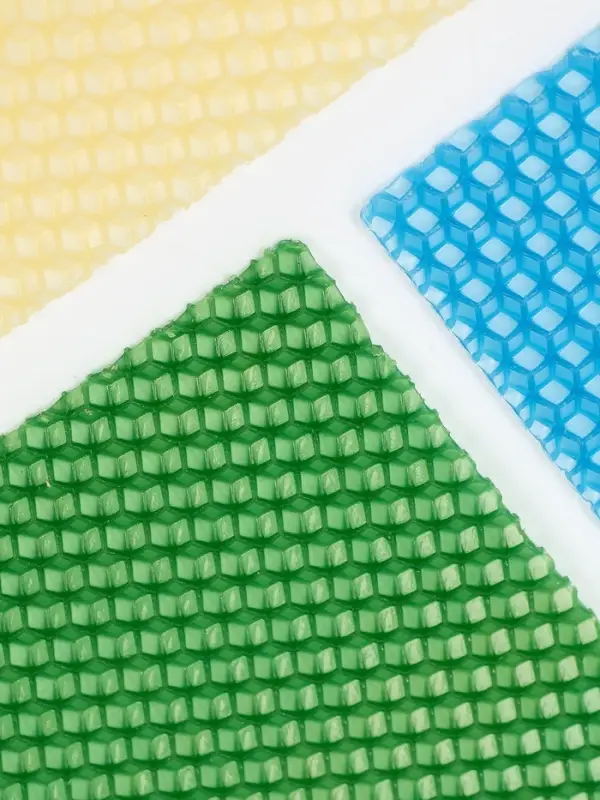 Вощина цветная для создания свечей, 10 цветов + фитиль