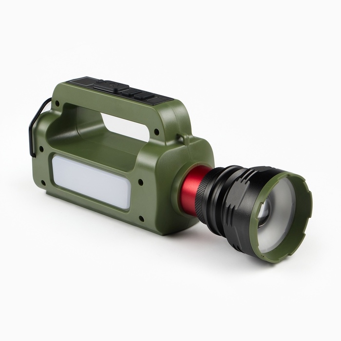 Фонарь светодиодный аккумуляторный ручной, переносной, 5 Вт, 2400 мАч, 22.5 х 7.2 х 10.5 см   107031 Фонарь светодиодный аккумуляторный ручной, переносной, 5 Вт, 2400 мАч, 22.5 х 7.2 х 10.5 см   107031