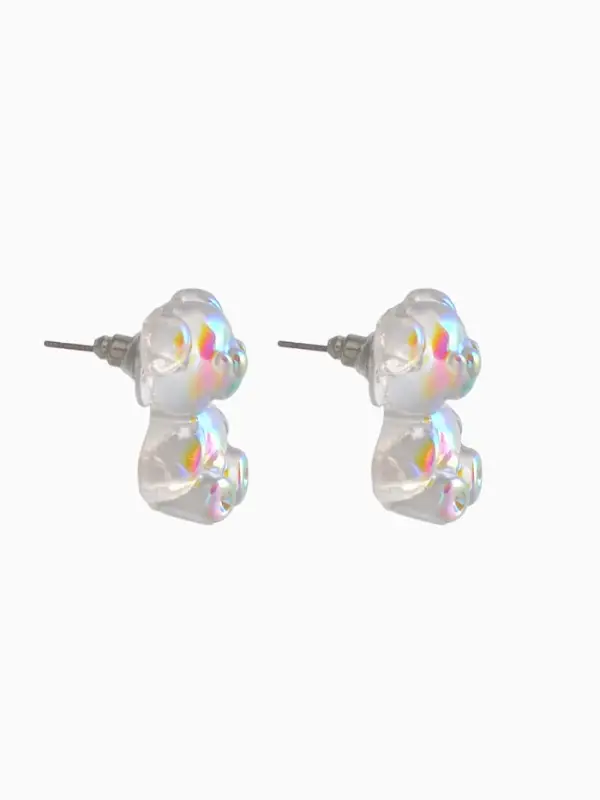 Серьги акриловые &laquo;Мармеладный мишка&raquo;, разноцветные