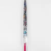 Зонт - трость полуавтоматический &laquo;Бабочки&raquo;, 8 спиц, R=43/60 см, d=86 см, рисунок МИКС