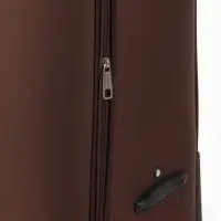 Чемодан на колёсах TEXTURA, кодовый замок, с увеличением, 42&times;26&times;68 см, 24", коричневый