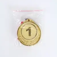 Медаль призовая 200 диам 6,5 см. 1 место. Цвет зол. С лентой