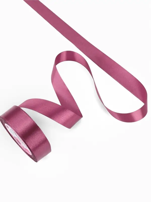 Лента атласная, 25 мм, 23&plusmn;1 м, сливовая, №171