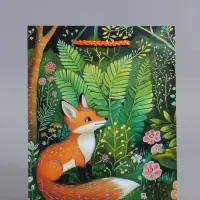 Пакет подарочный "Лесные жители" ламинированный 18 х 22,3 х 10 см