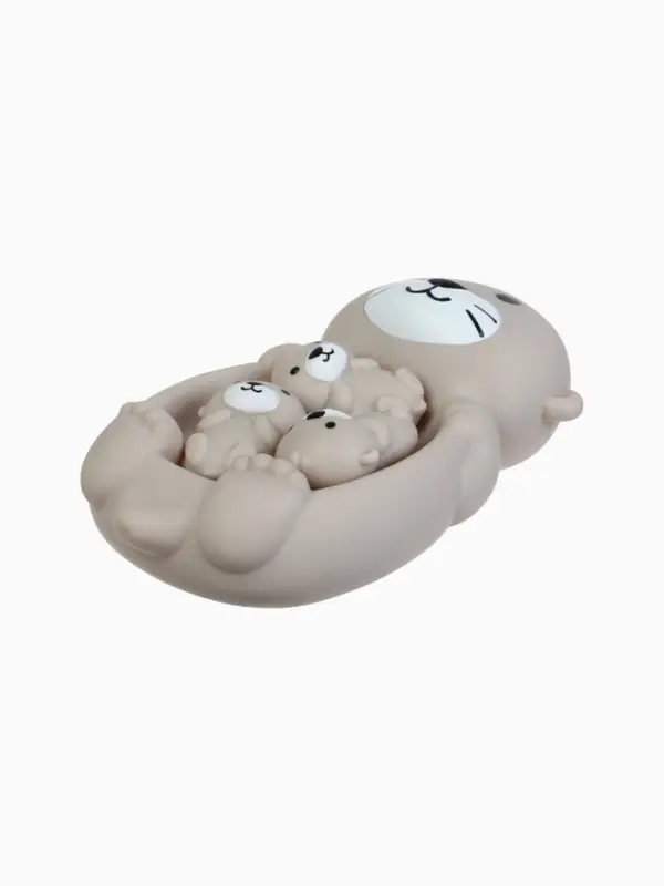 Набор резиновых игрушек для ванны Крошка Я &laquo;Милые выдры&raquo;, 18 см, 4 шт.