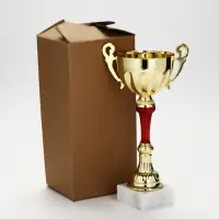 Кубок спортивный, подставка камень, 27.5 см, цвет золотой