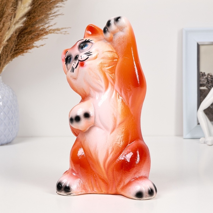 Копилка Копилка "Кот Привет" 25х14см, рыжий