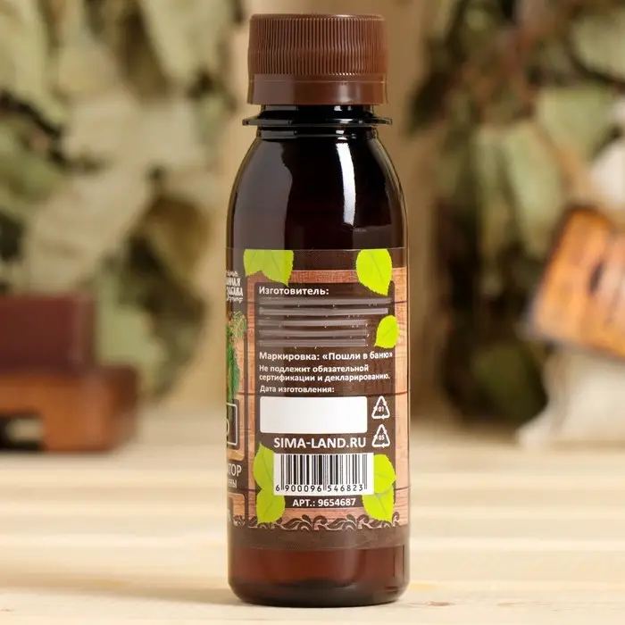 Ароматизатор для бани и ванны «Мята», натуральный, 100 мл, Ароматизатор для бани и ванны «Мята», натуральный, 100 мл, "Банная Забава"