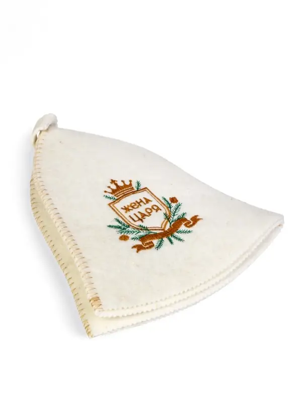 Набор банный 2 шапки Набор банный 2 шапки "Царский", белый