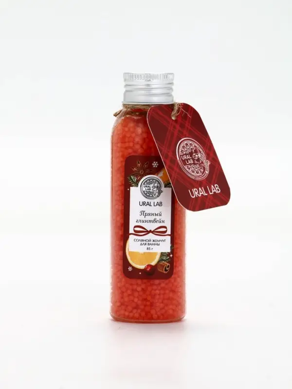 Жемчуг для ванны во флаконе, 85 г, аромат пряный глинтвейн, URAL LAB Жемчуг для ванны во флаконе, 85 г, аромат пряный глинтвейн, URAL LAB