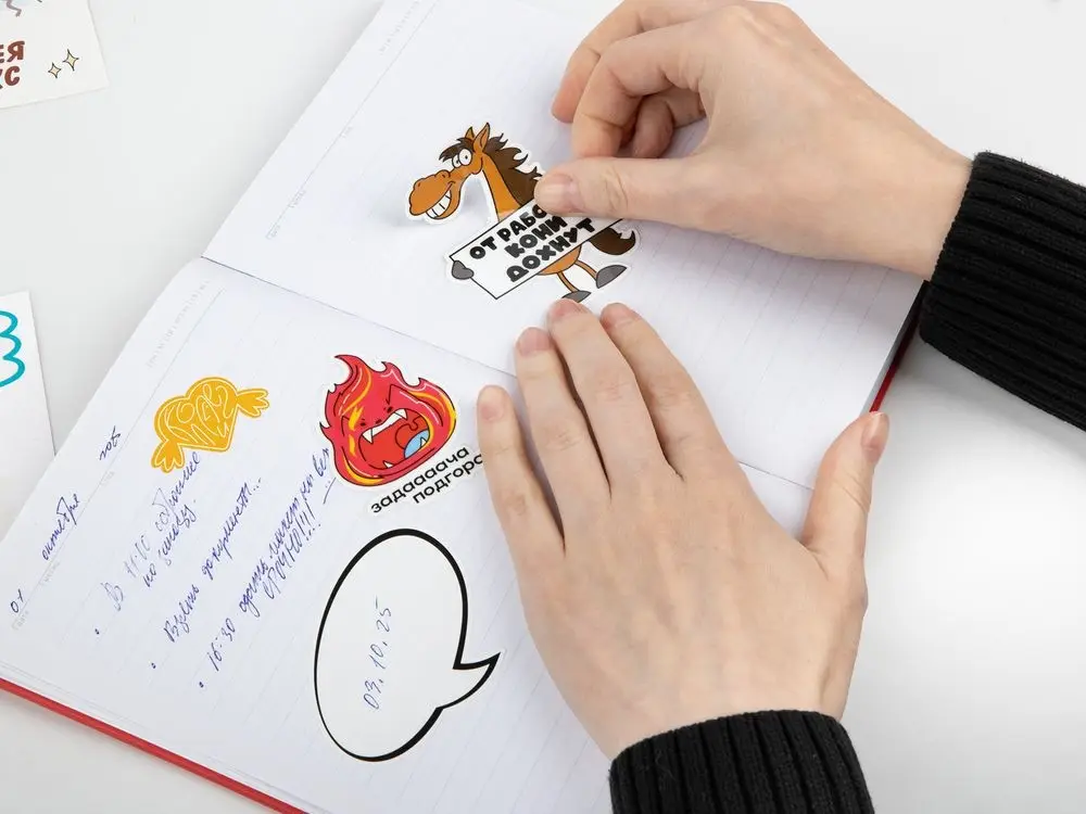 Наклейки из ПВХ Sticker Pack на заказ, L