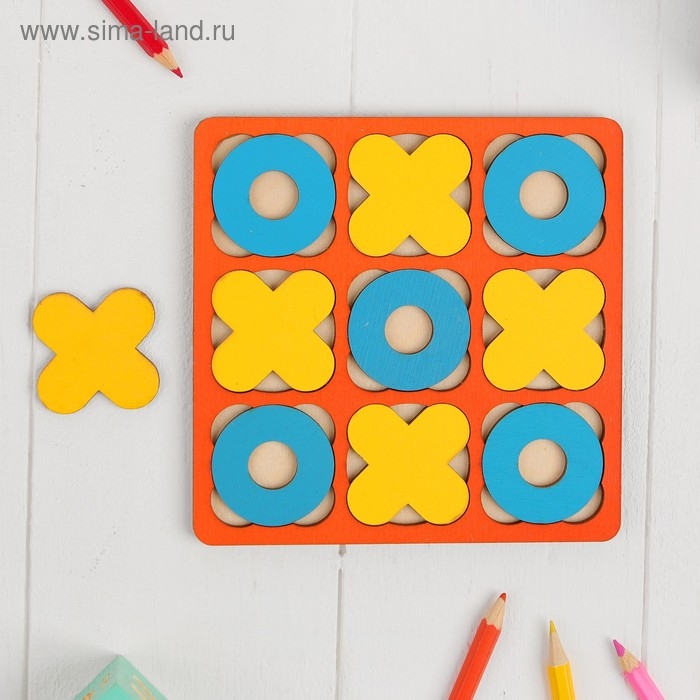 Рамка-вкладыш «Крестики - нолики» МИКС, 10 элементов Рамка-вкладыш «Крестики - нолики» МИКС, 10 элементов